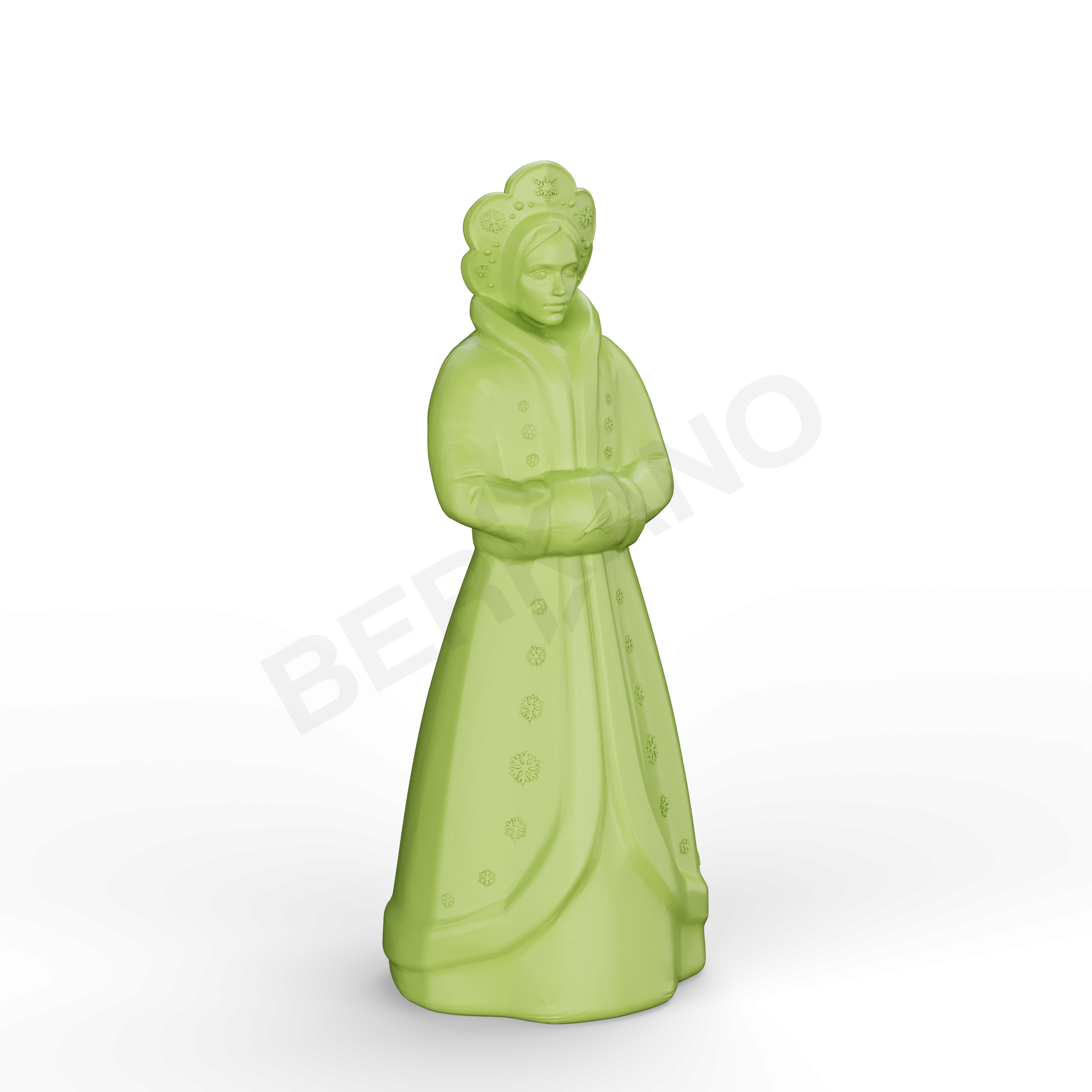 Светильник Снегурочка зеленого цвета - фото 1