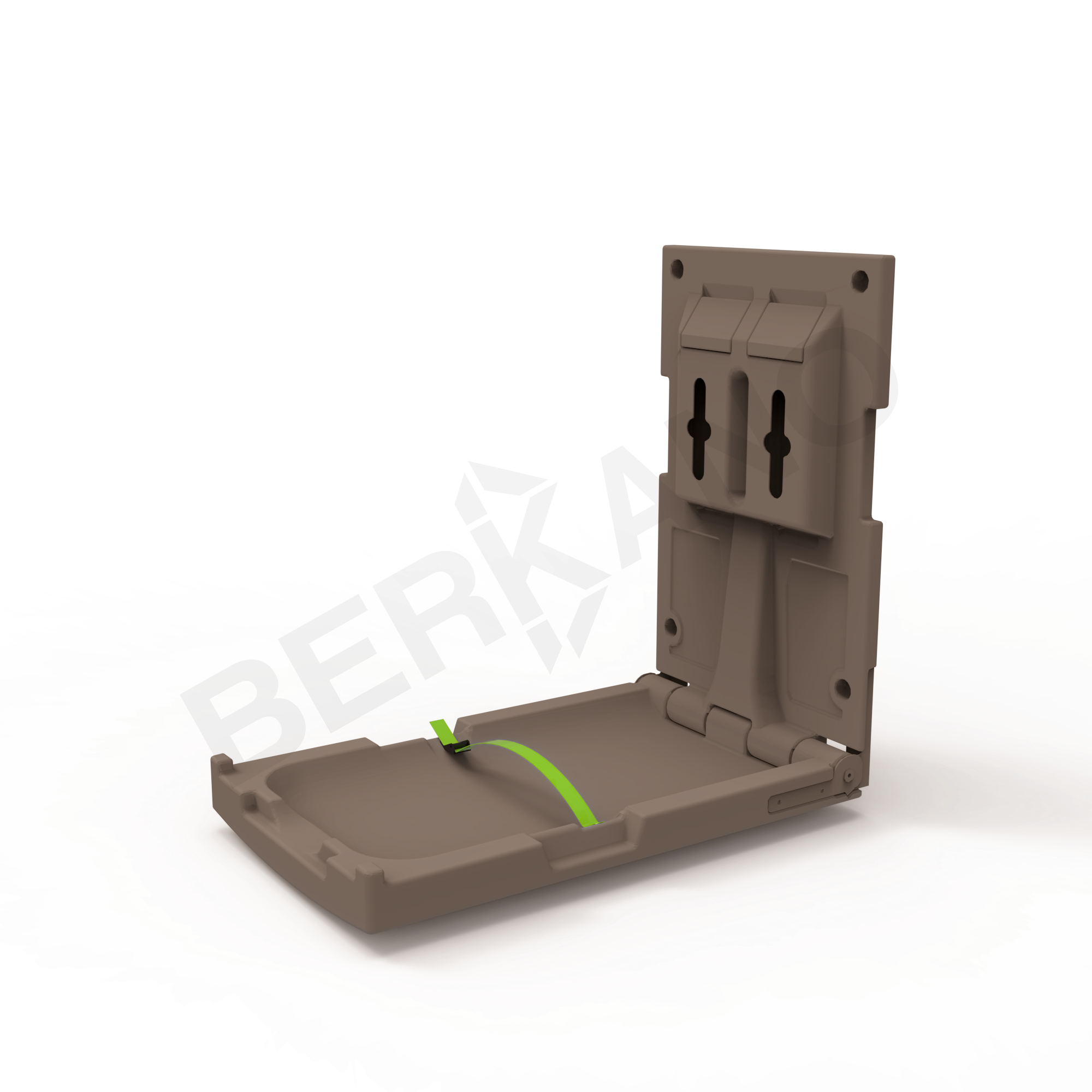 Пеленальный столик вертикальный BERKANO Kids кофейного цвета - фото 1