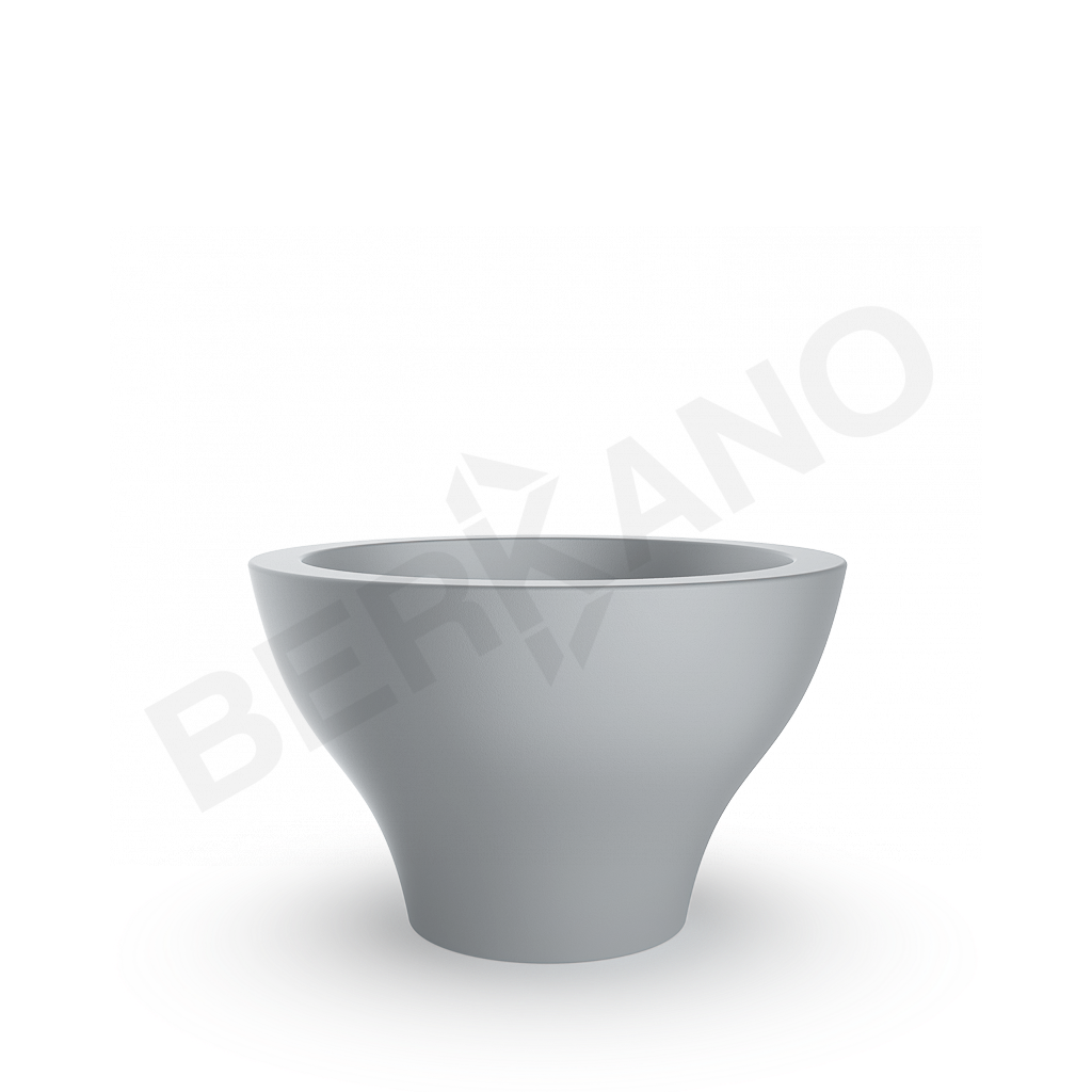 Кашпо Vetro 40 DB серого цвета - фото 1