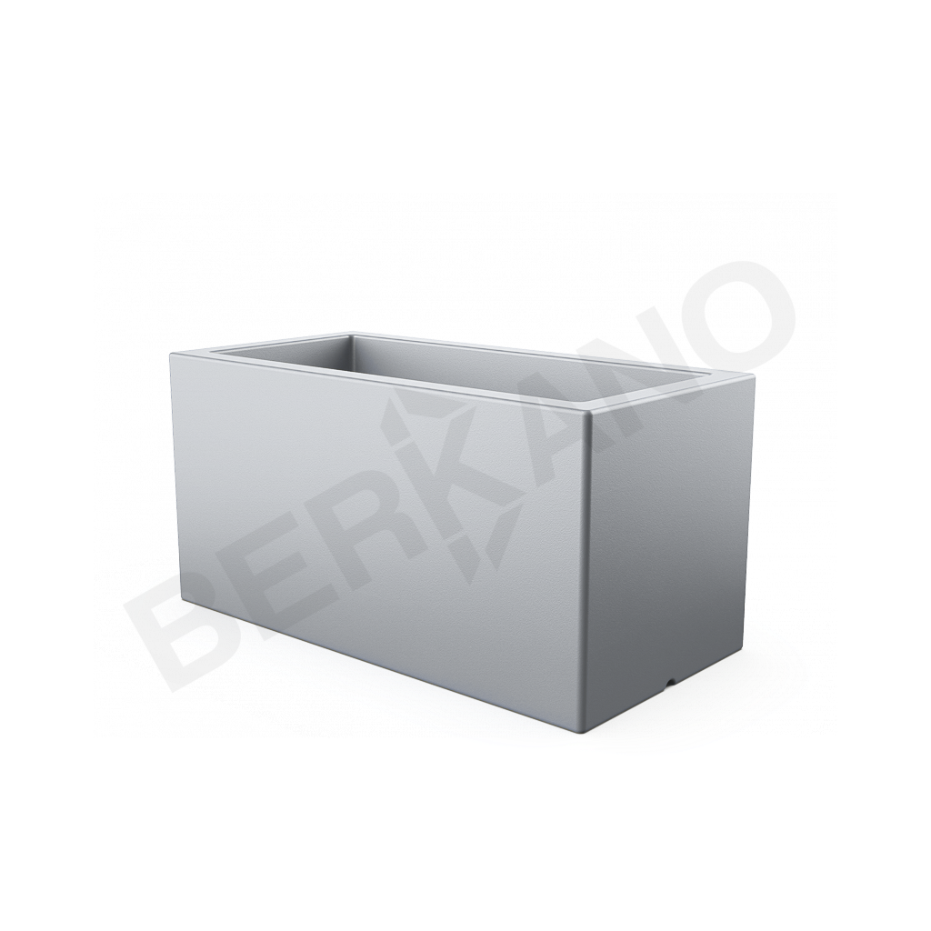 Кашпо Cubric 80*40 DB серого цвета - фото 1