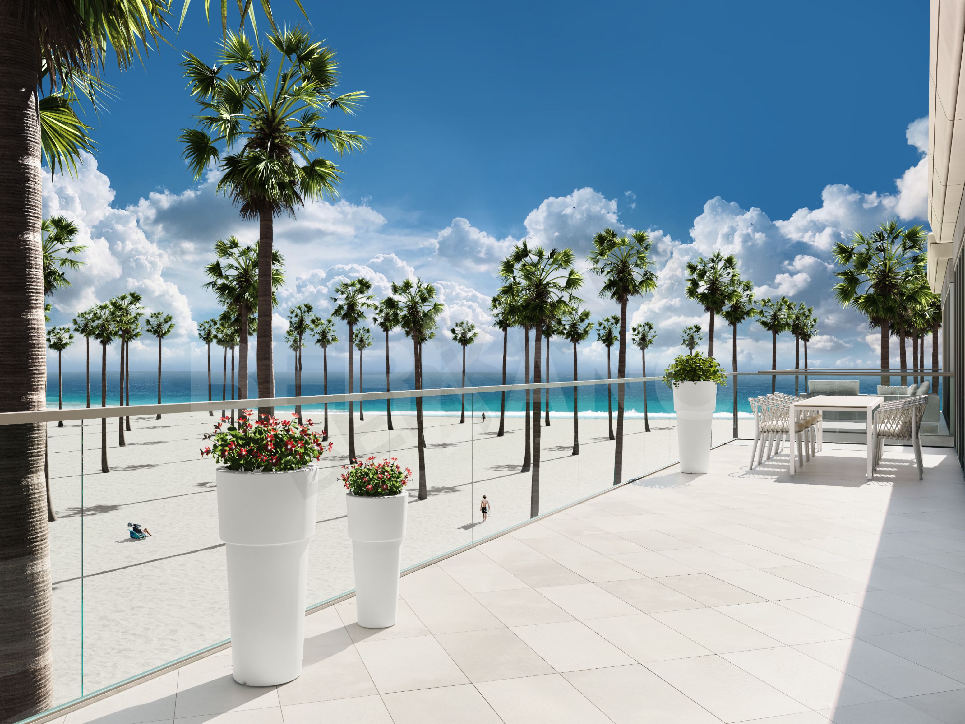 Кашпо Ray 100 DB желтого цвета - фото 2