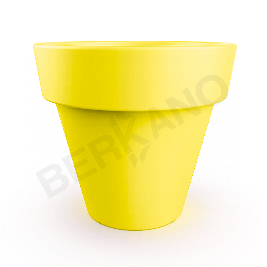 Кашпо classic 190 DB желтого цвета - фото 1