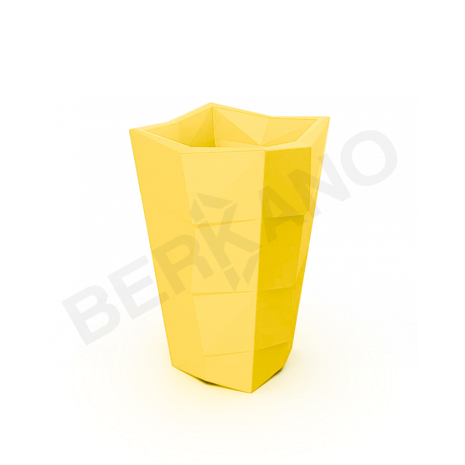 Кашпо Agava 100 DB желтого цвета - фото 1