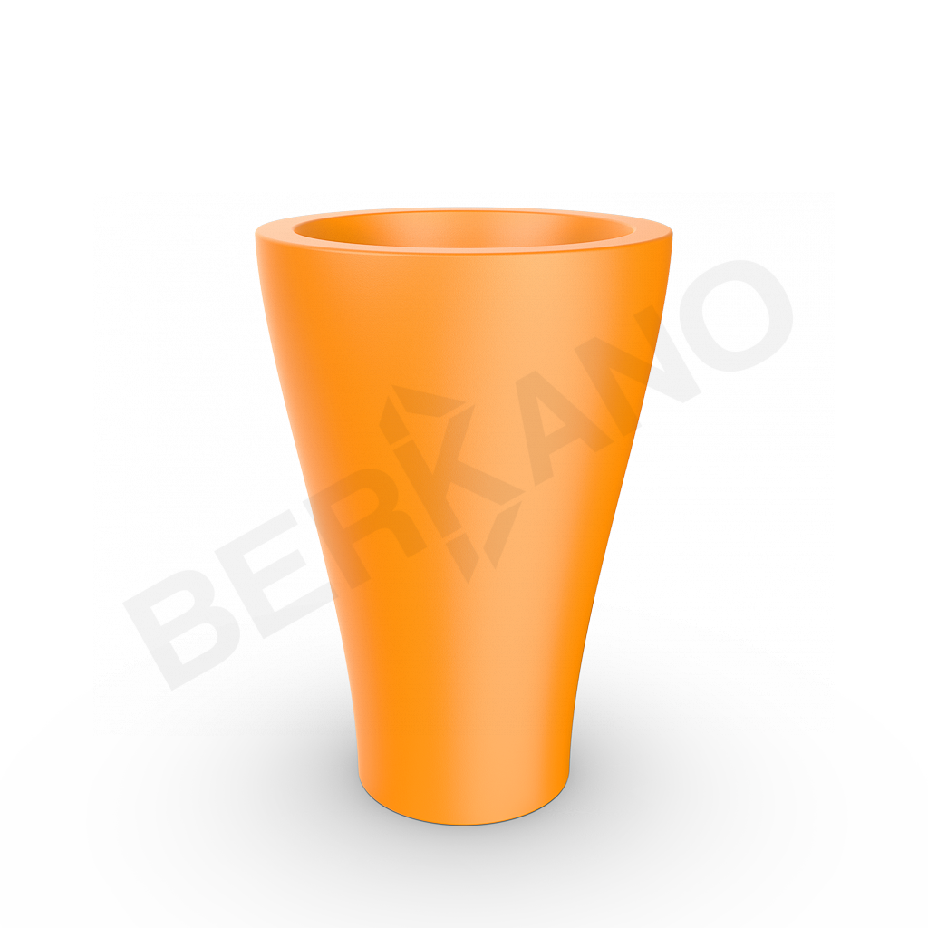 Кашпо Vetro 100 DB оранжевого цвета - фото 1