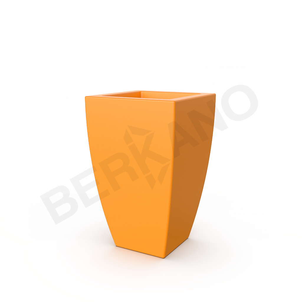 Кашпо Tenero 65 оранжевого цвета - фото 1