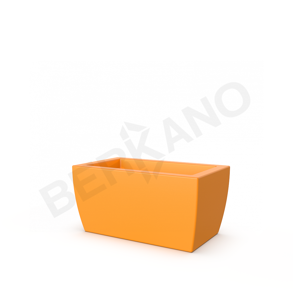 Кашпо Tenero 33 оранжевого цвета - фото 1