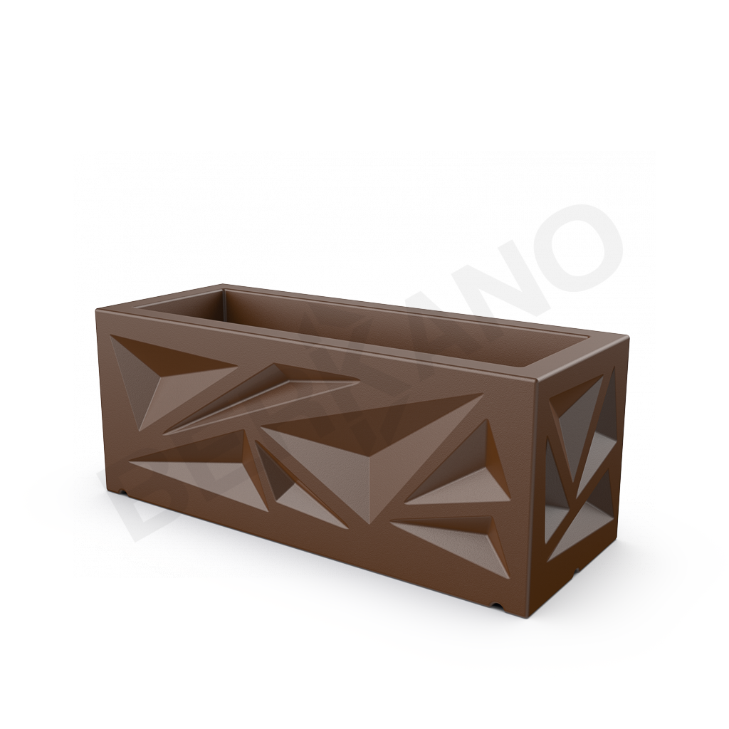 Кашпо Icelandic Horizontal DB коричневого цвета - фото 1