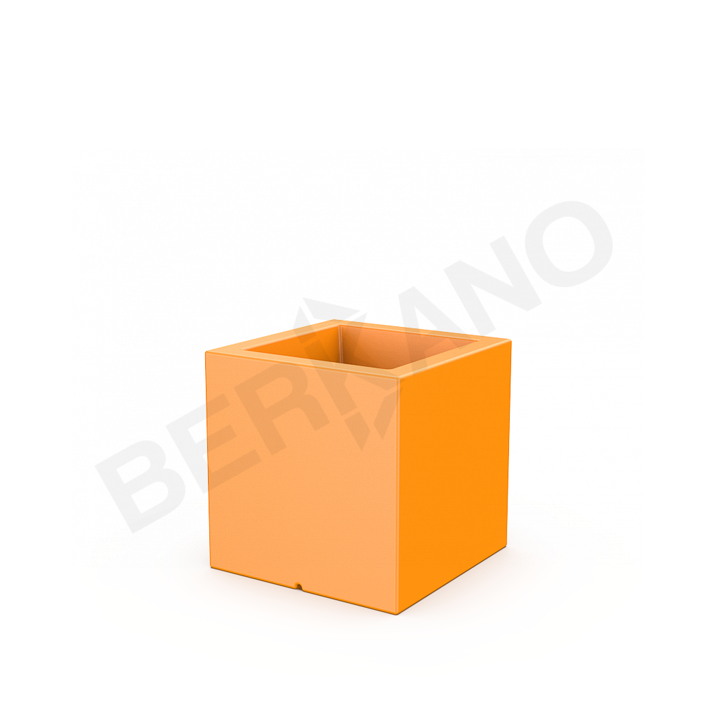 Кашпо Quarter 40 оранжевого цвета - фото 1