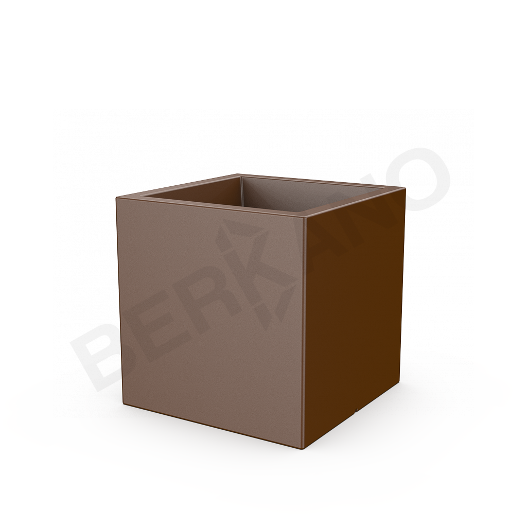 Кашпо Quarter 60 коричневого цвета - фото 1