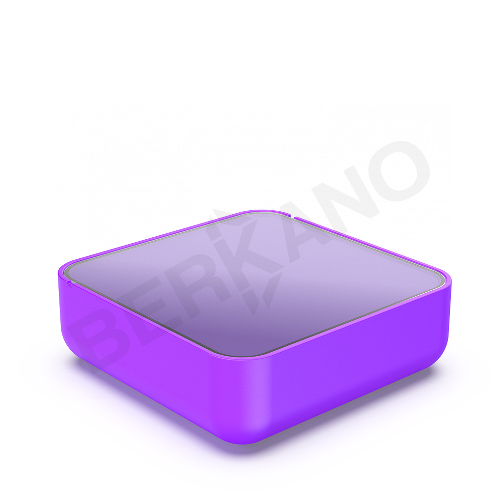 Стол Grace с стеклом сиреневого цвета - фото 1