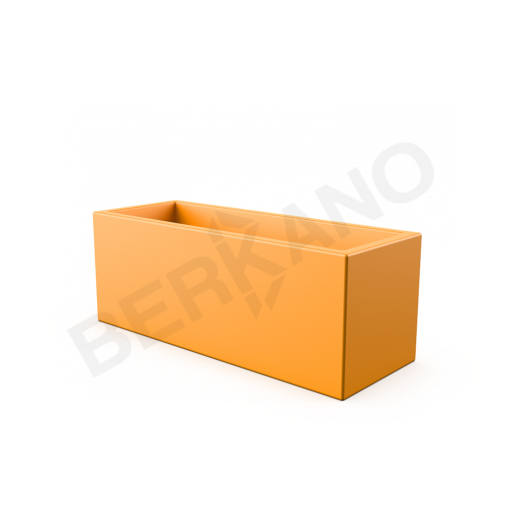 Кашпо Cubric 30*80 DB оранжевого цвета - фото 1