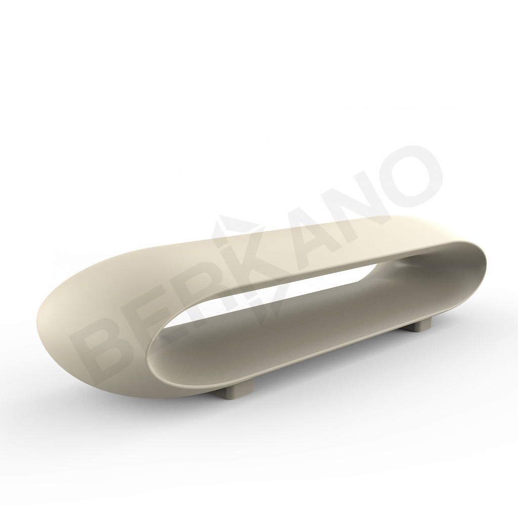 Скамейка Hoop бежевого цвета - фото 1