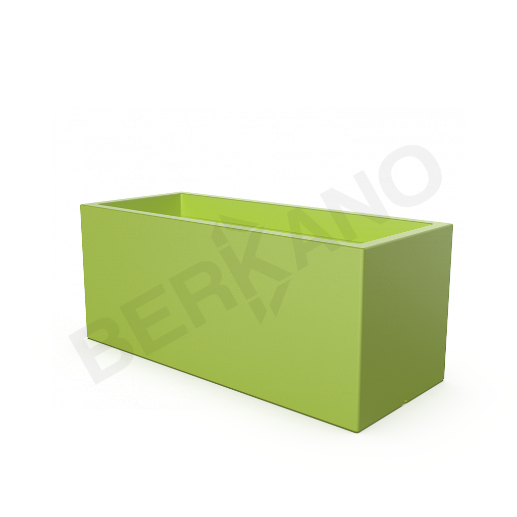 Кашпо Cubric 120*50 DB зеленого цвета - фото 1