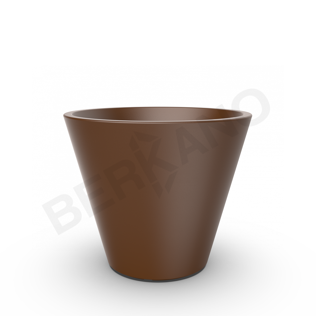 Кашпо Bliss 65 коричневого цвета - фото 1