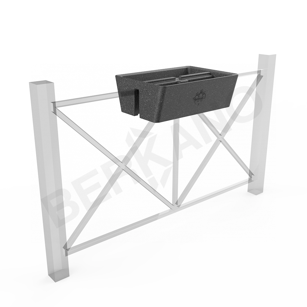 Кашпо Pabellon 24 цвета черный гранит - фото 1