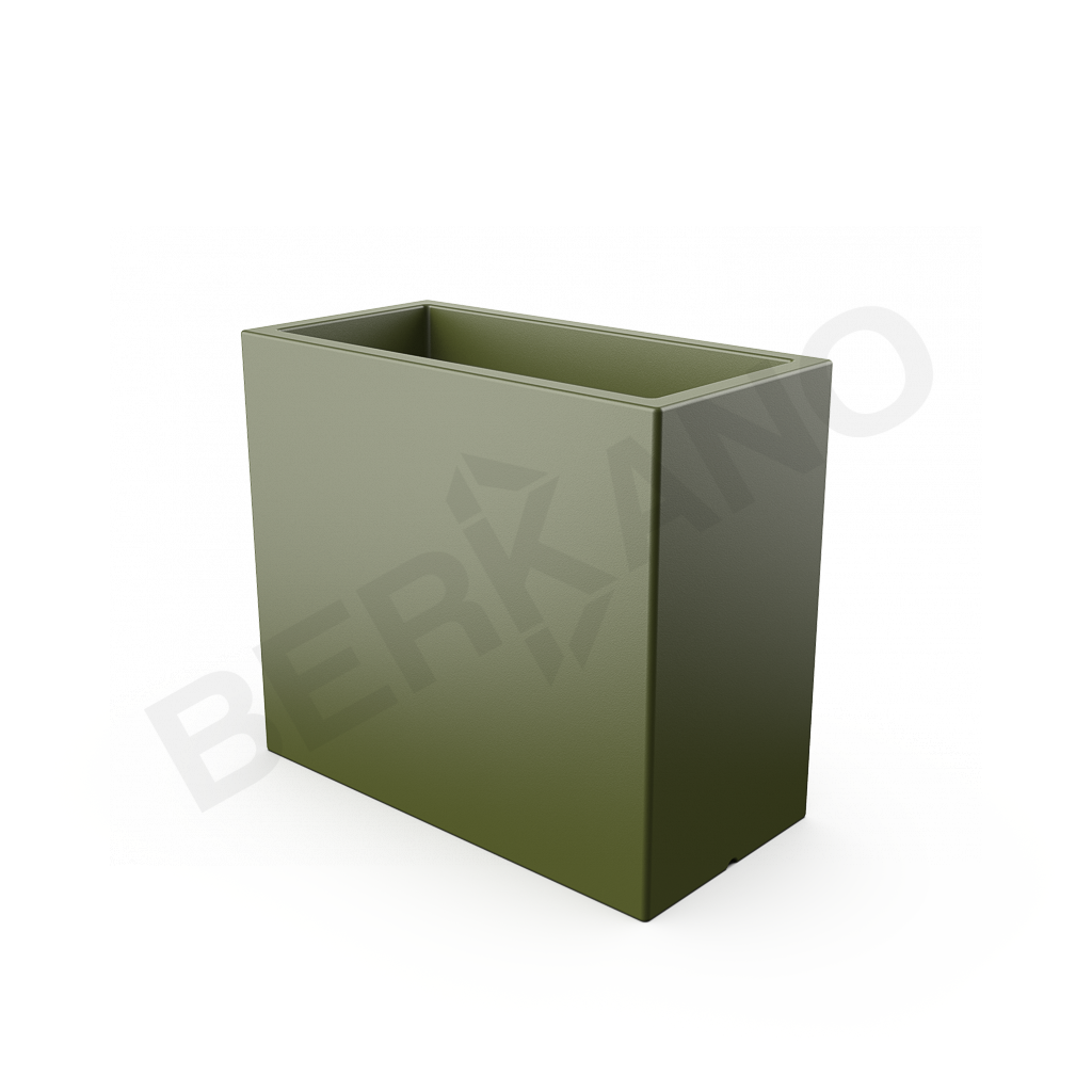 Кашпо Cubric 70*80 DB темно-зеленого цвета - фото 1