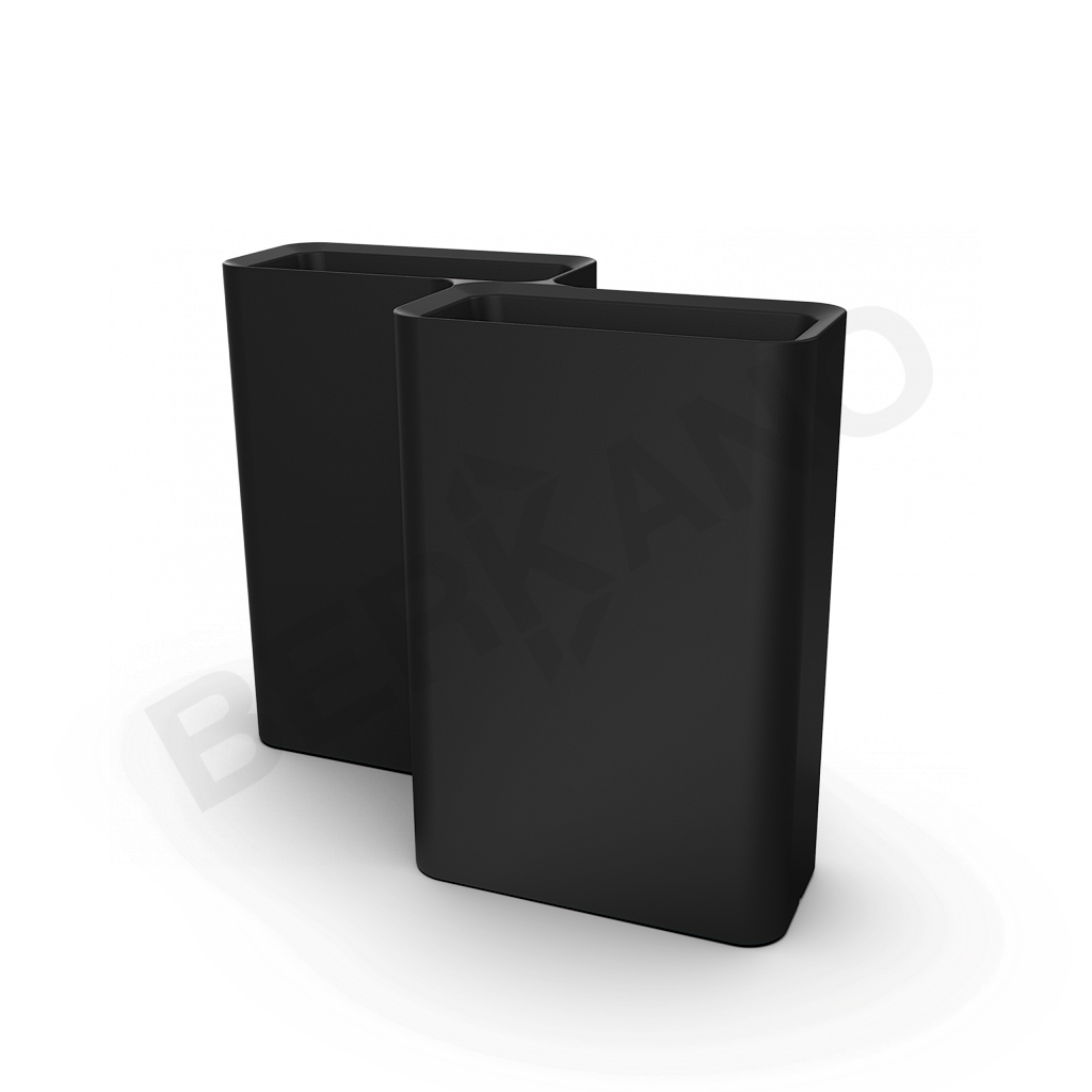 Кашпо Vittorio 80 D черного цвета - фото 1