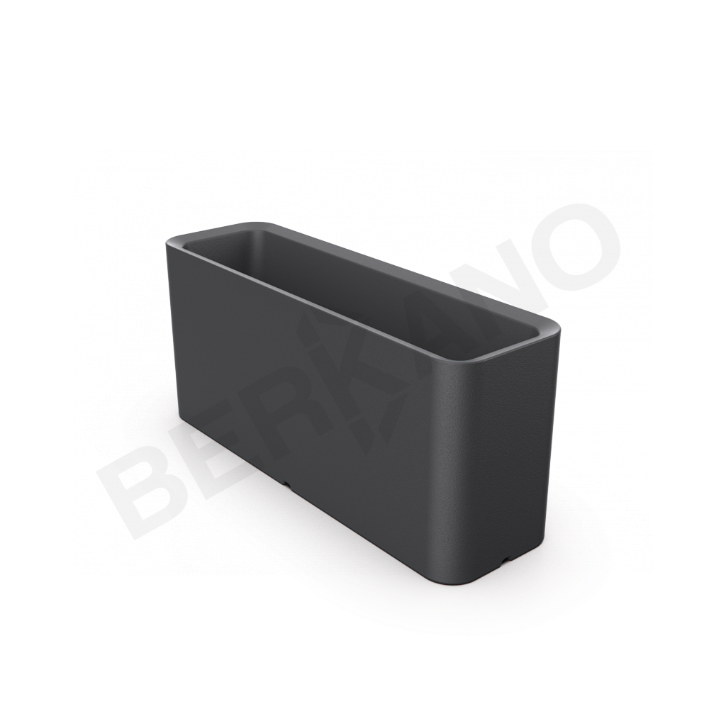 Кашпо Vittorio 40 DB графитового цвета - фото 1