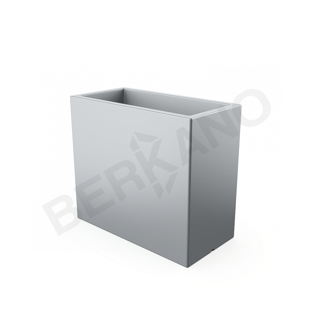 Кашпо Cubric 70*80 DB серого цвета - фото 1