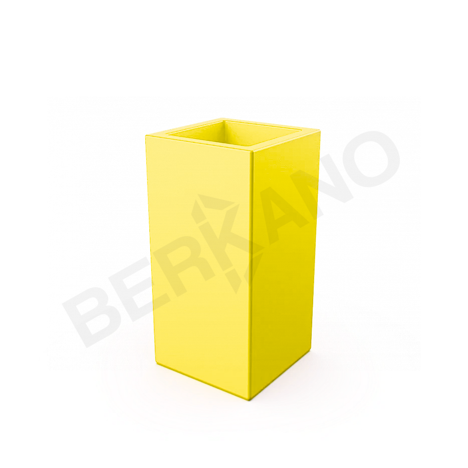 Кашпо Cubric 40*80 DB желтого цвета - фото 1