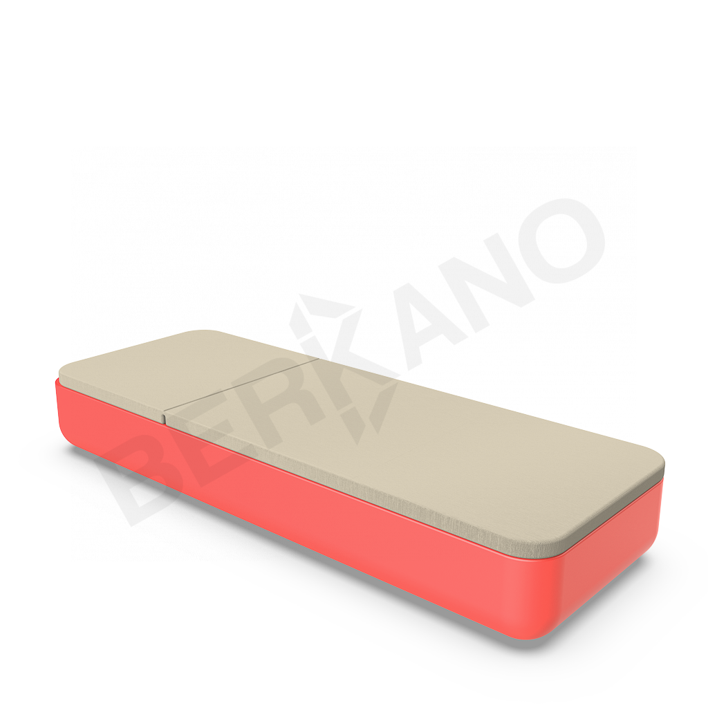 Шезлонг Grace красного цвета / аксессуар бежевого цвета - фото 2