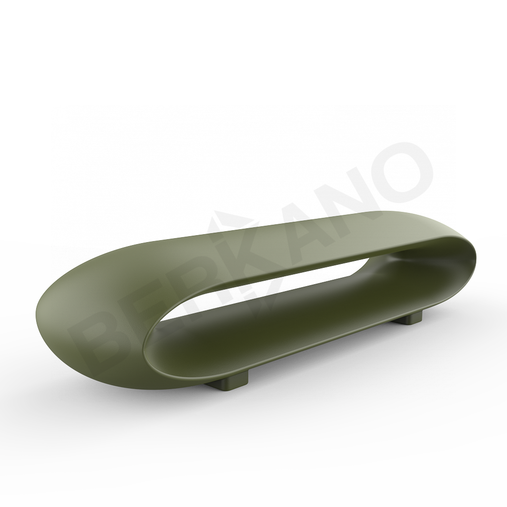 Скамейка Hoop темно-зеленого цвета - фото 1