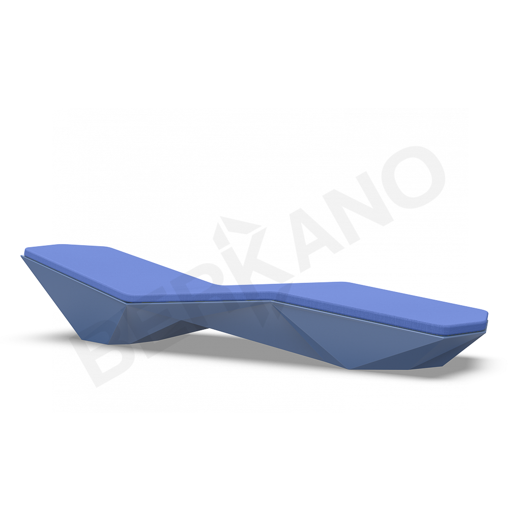 Шезлонг Quaro с подушками синего цвета / аксессуар темно-синего цвета - фото 1