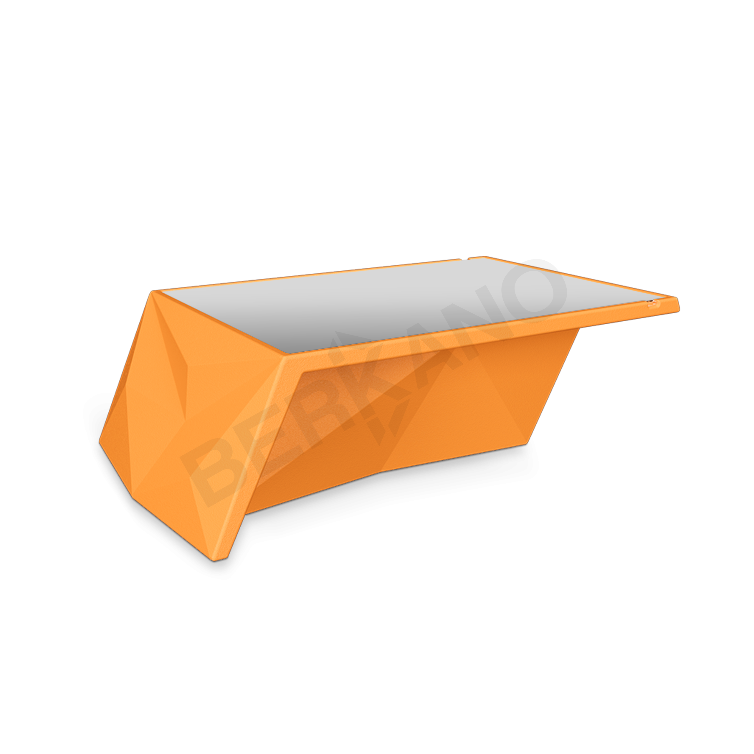 Стол Quaro со стеклом оранжевого цвета - фото 1