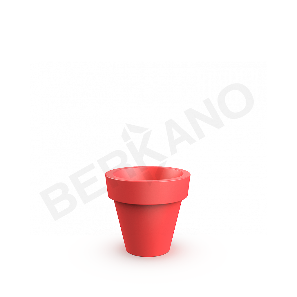 Кашпо classic 60 красного цвета - фото 1