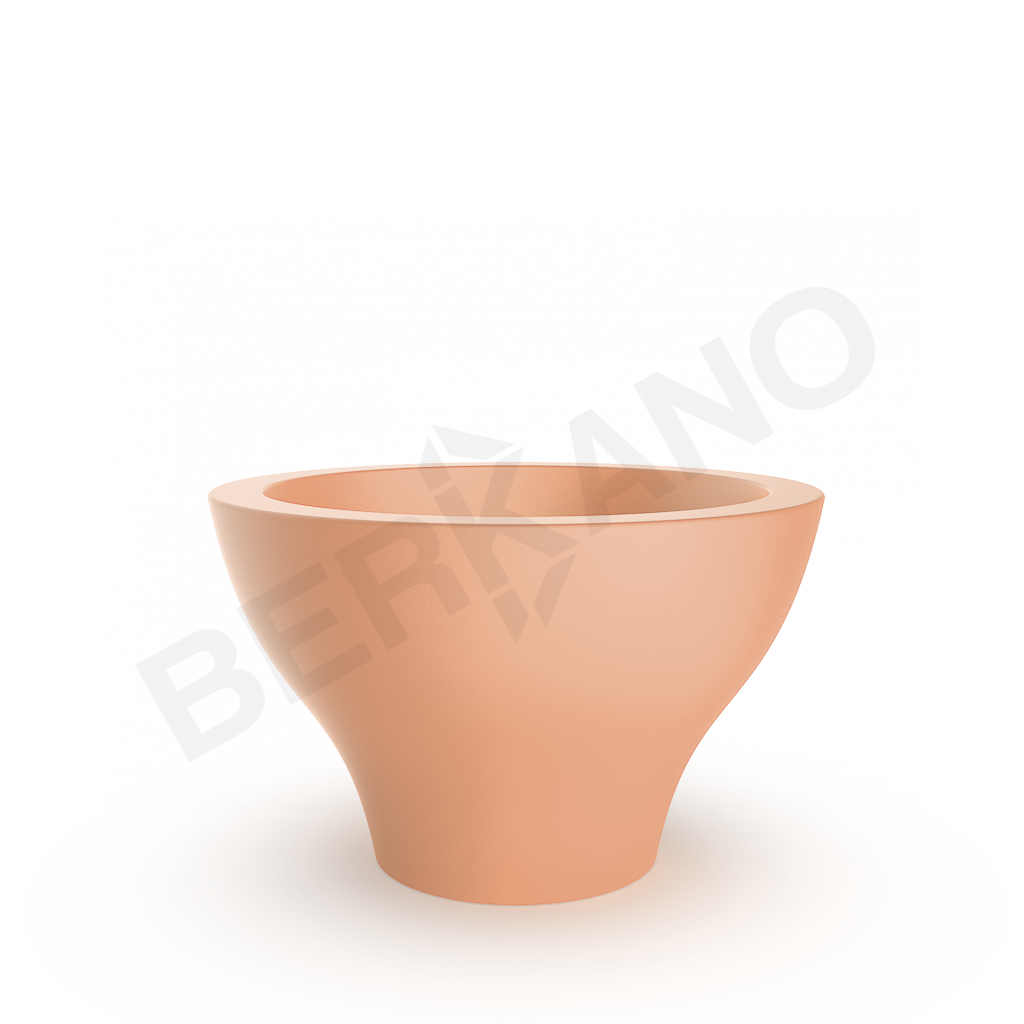 Кашпо Vetro 50 DB терракотового цвета - фото 1