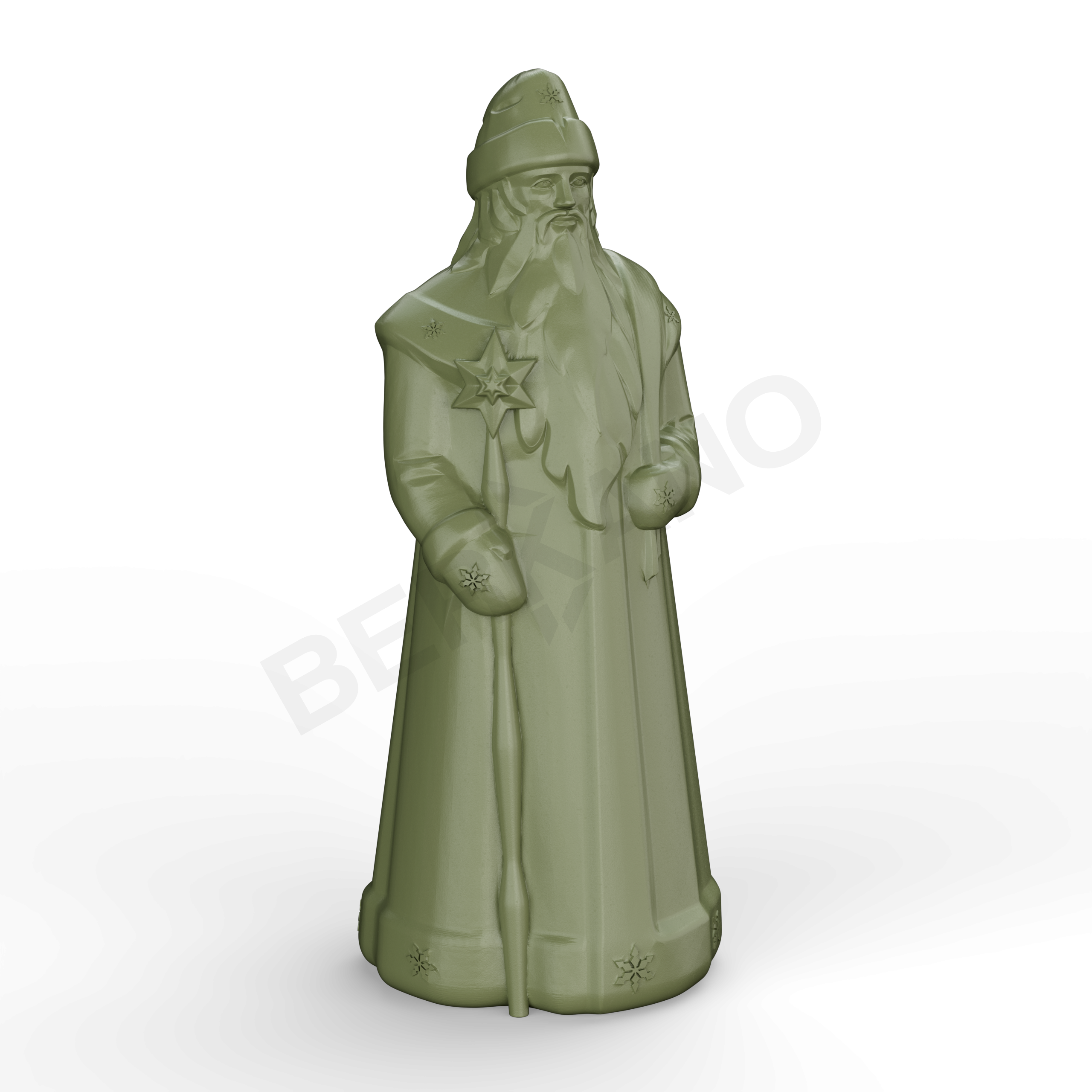 Светильник Дед Мороз темно-зеленого цвета - фото 1