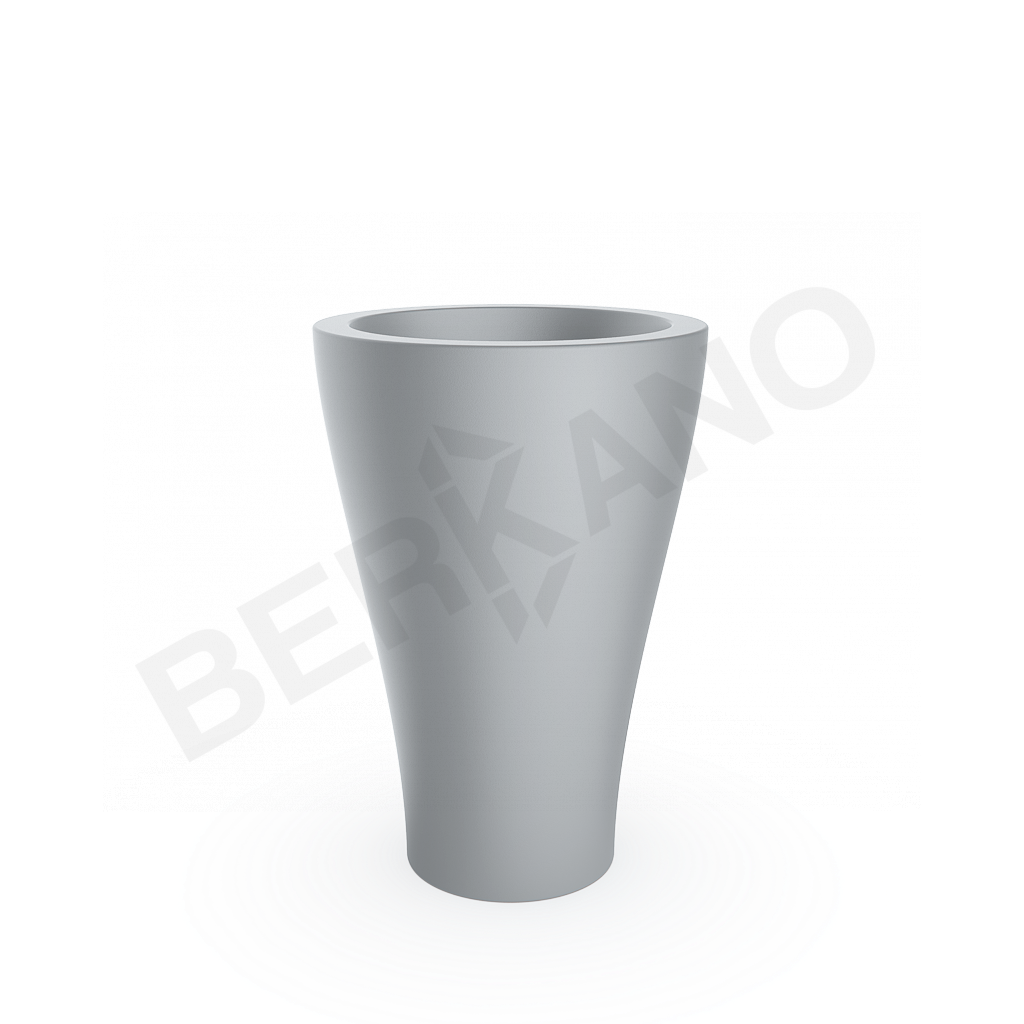 Кашпо Vetro 80 серого цвета - фото 1