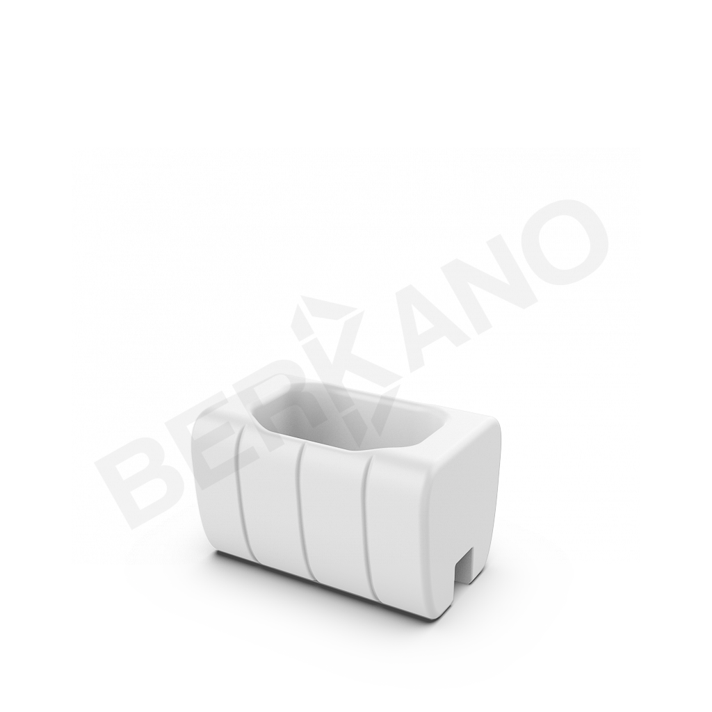 Кашпо-соединитель Y-seat longer DB белого цвета