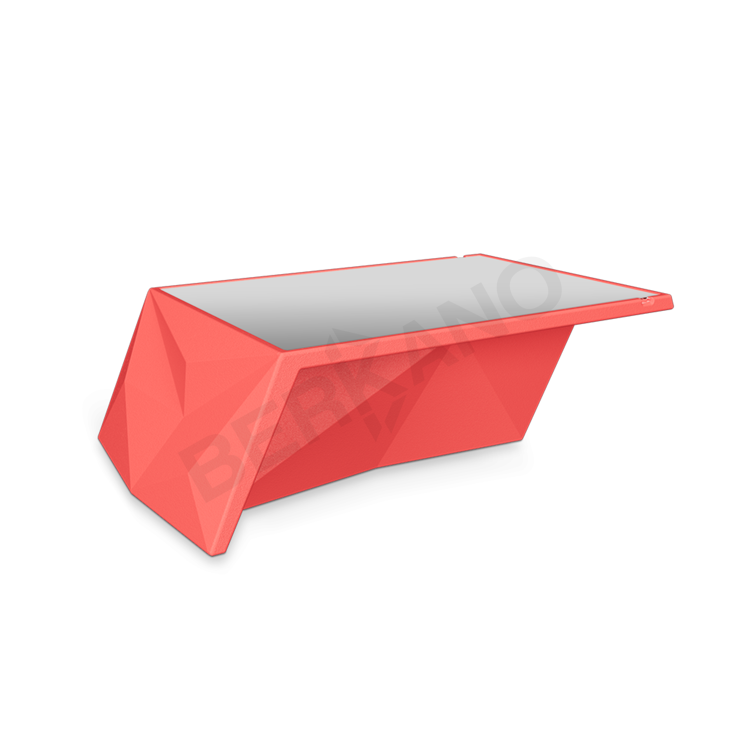 Стол Quaro со стеклом красного цвета - фото 1