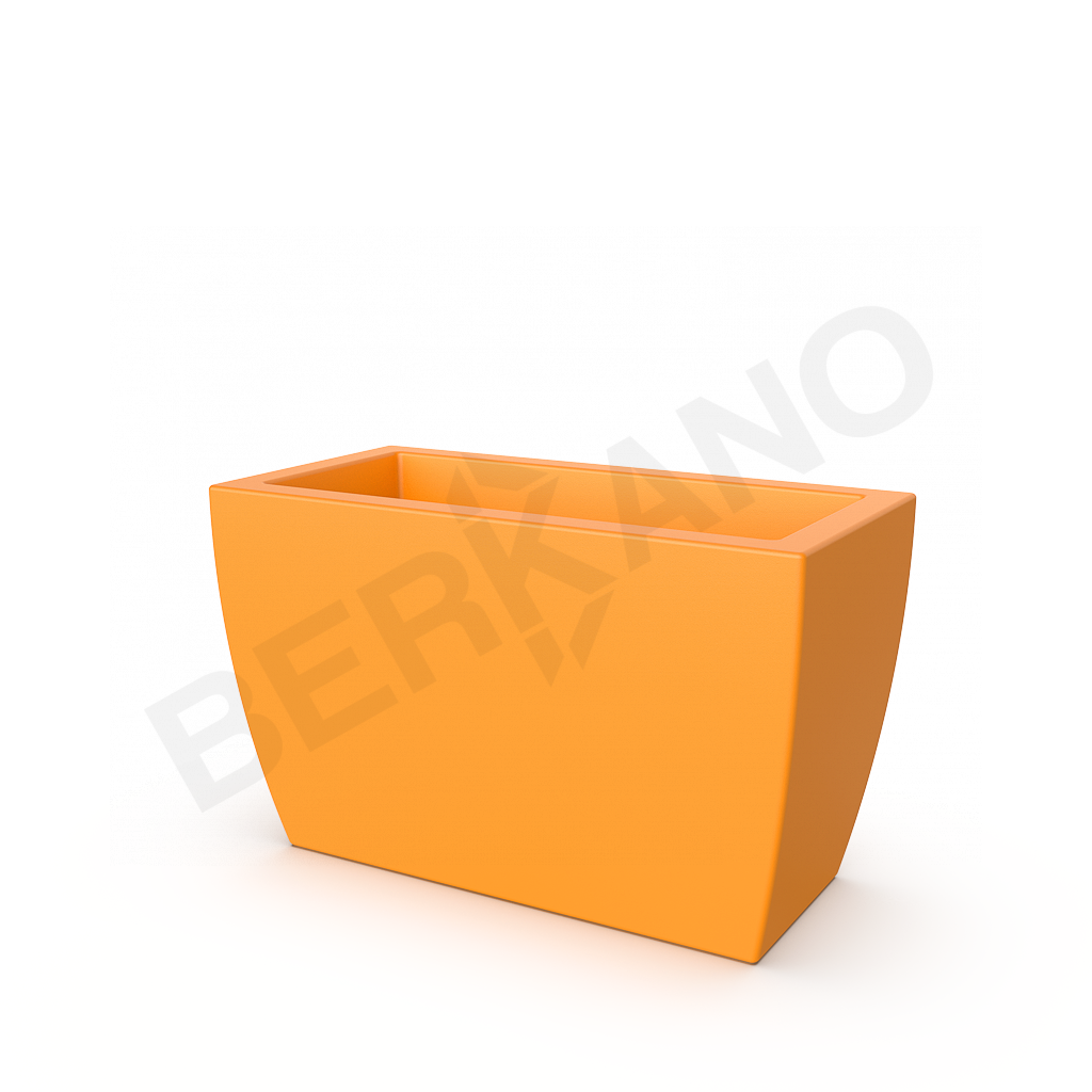 Кашпо Tenero 50H DB оранжевого цвета - фото 1