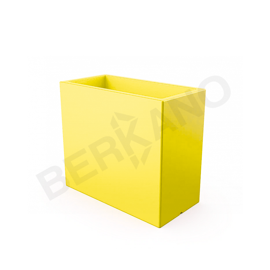 Кашпо Cubric 70*80 DB желтого цвета - фото 1