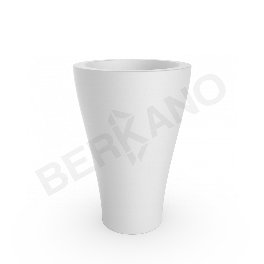 Кашпо Vetro 100 DB белого цвета - фото 1