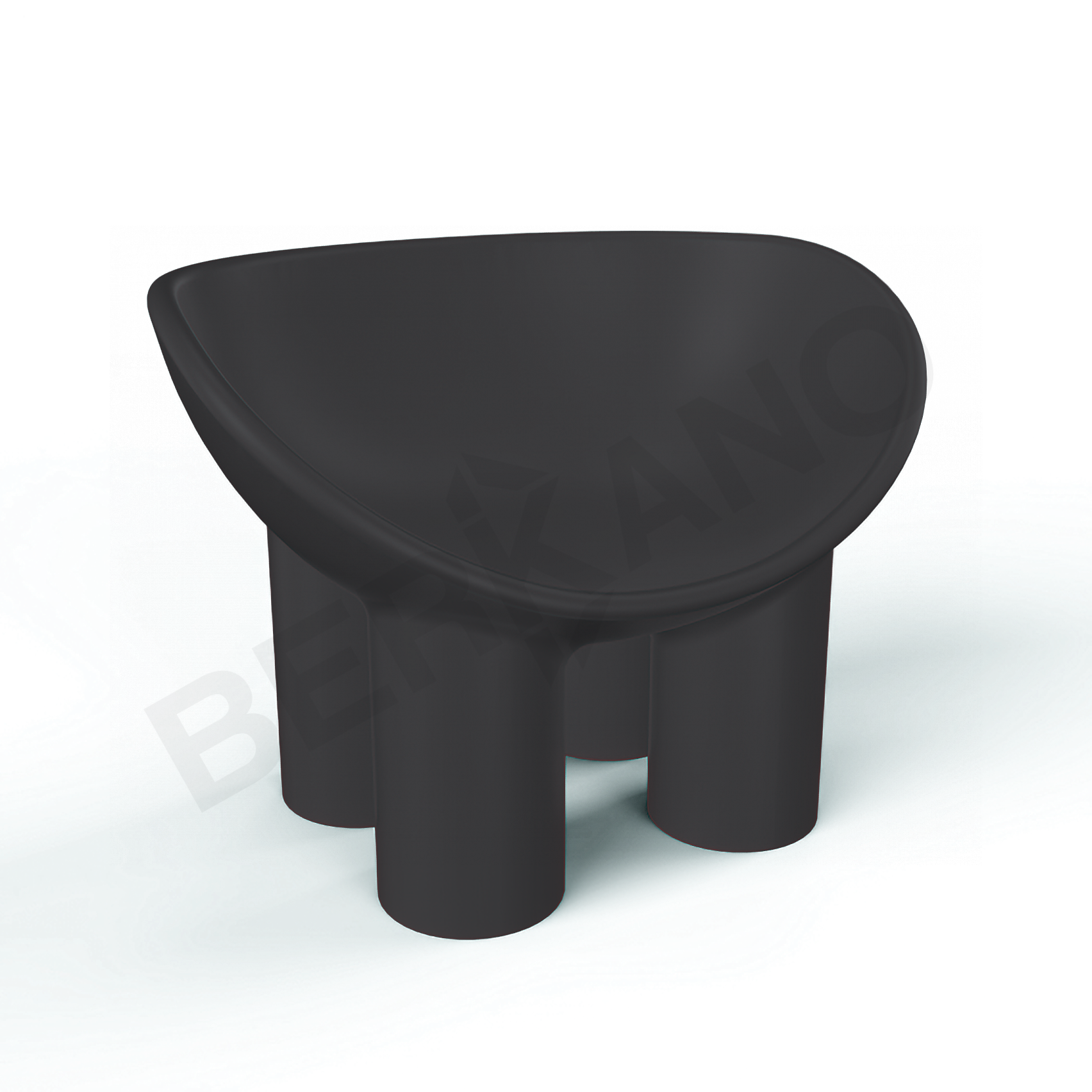 Кресло SLON графитового цвета - фото 1