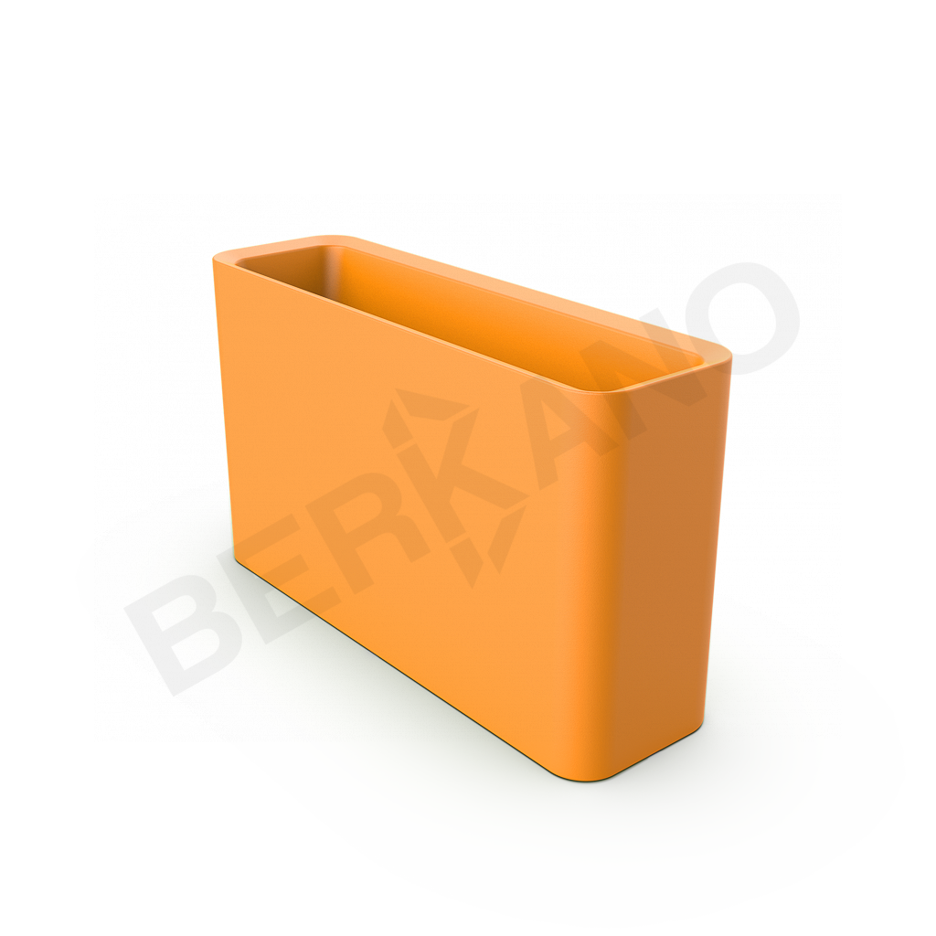 Кашпо Vittorio 53 DB оранжевого цвета - фото 1