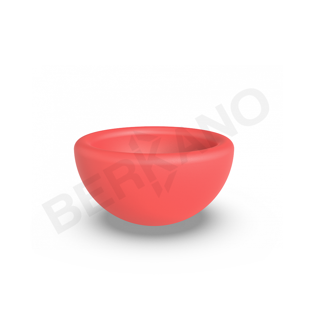 Кашпо Segmento 30 DB красного цвета - фото 1