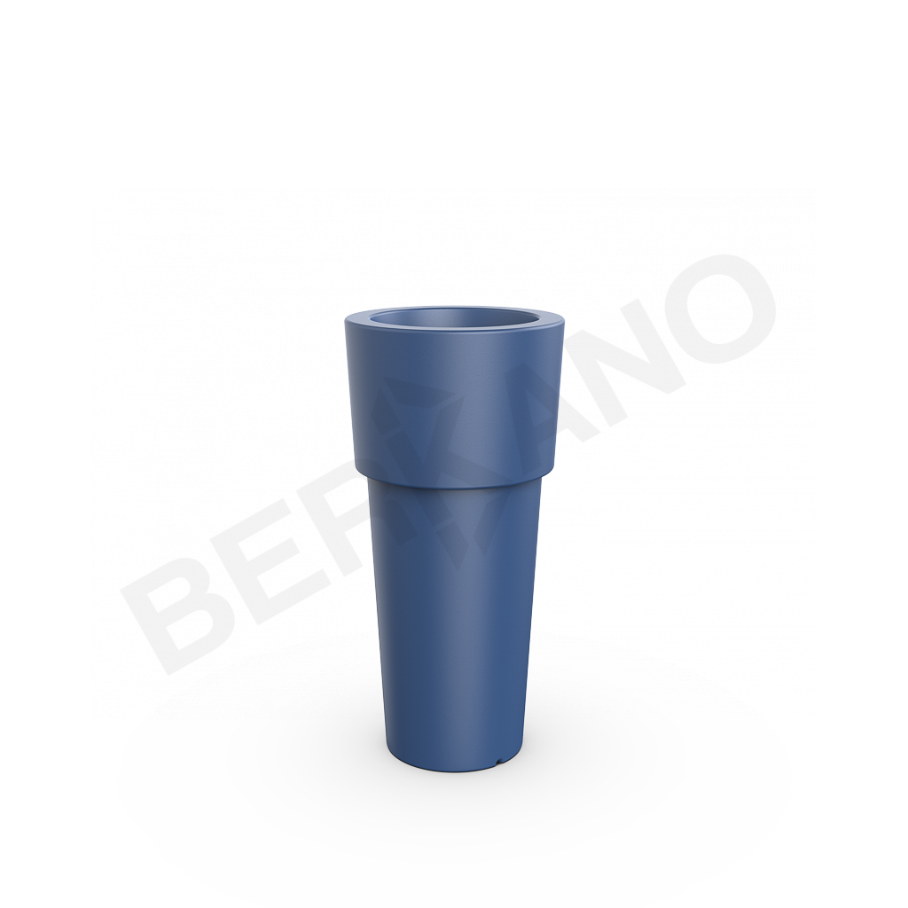 Кашпо Ray 80 синего цвета - фото 1