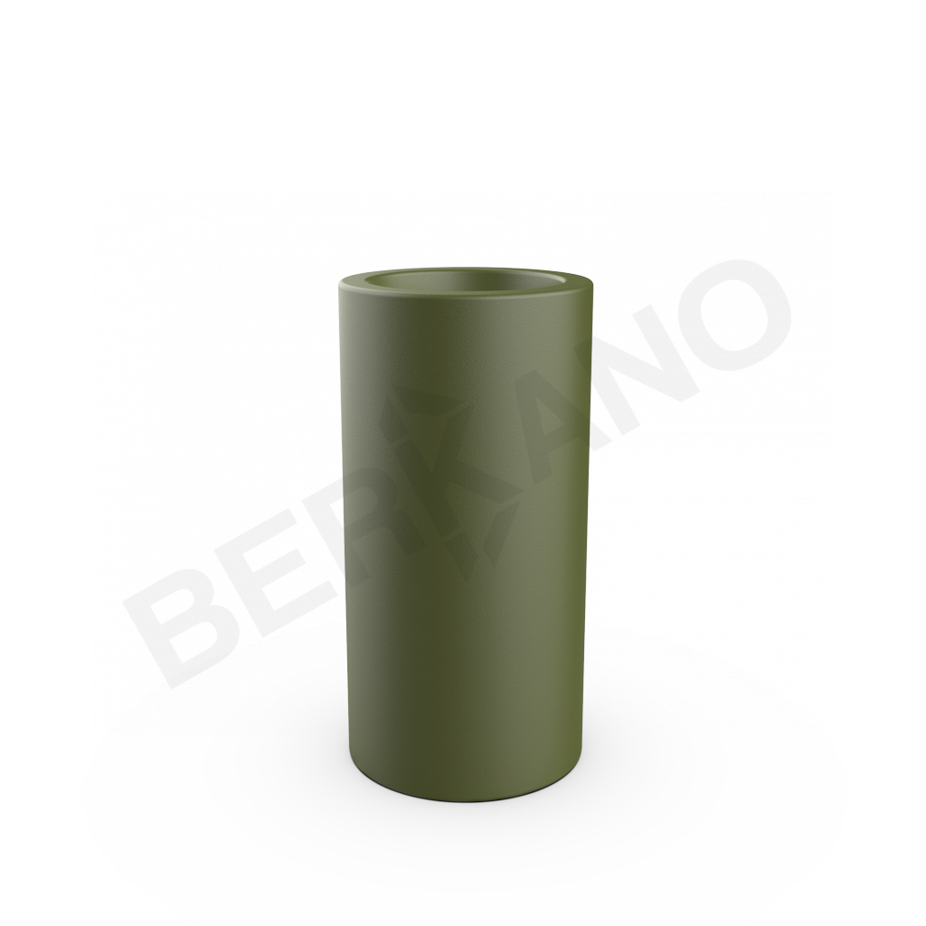 Кашпо Cilindro 60 DB темно-зеленого цвета - фото 1