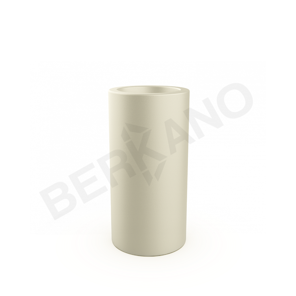 Кашпо Cilindro 60 бежевого цвета - фото 1