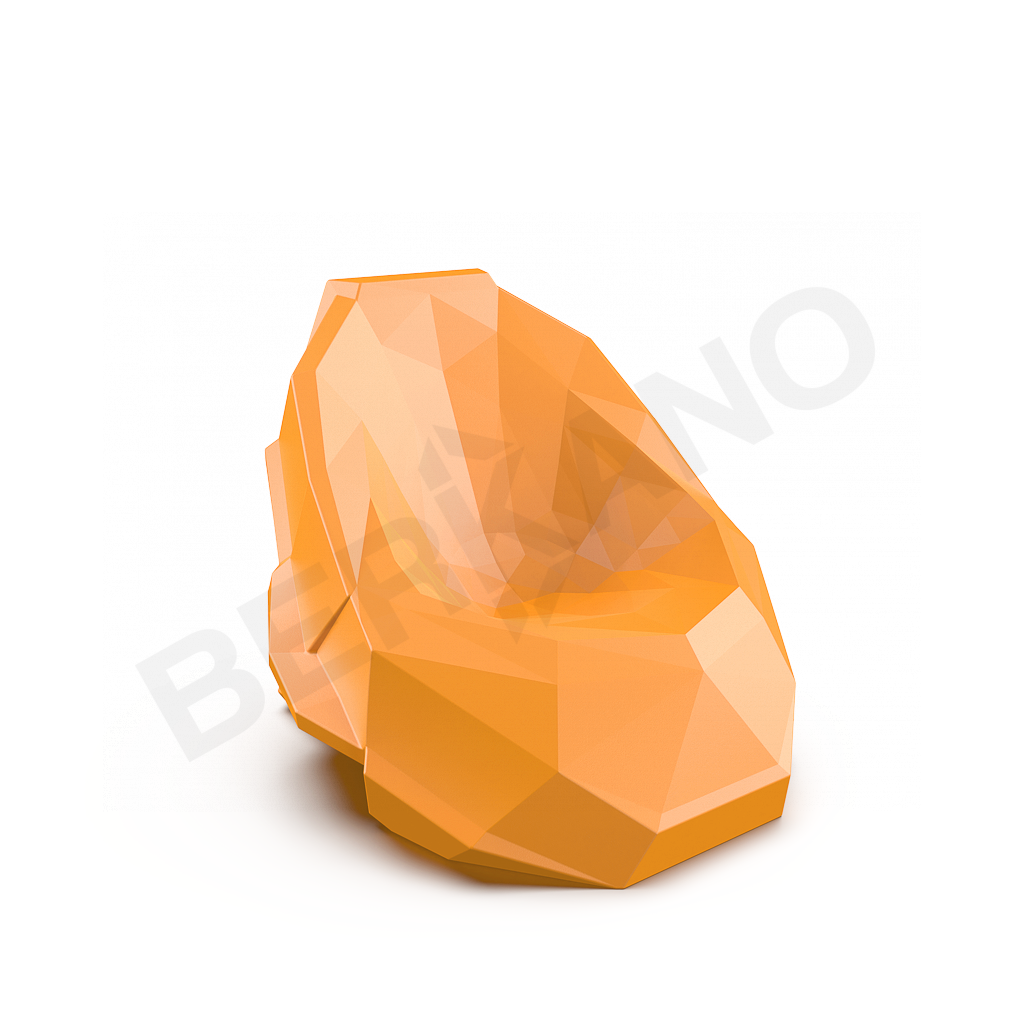 Кресло Skull оранжевого цвета - фото 2