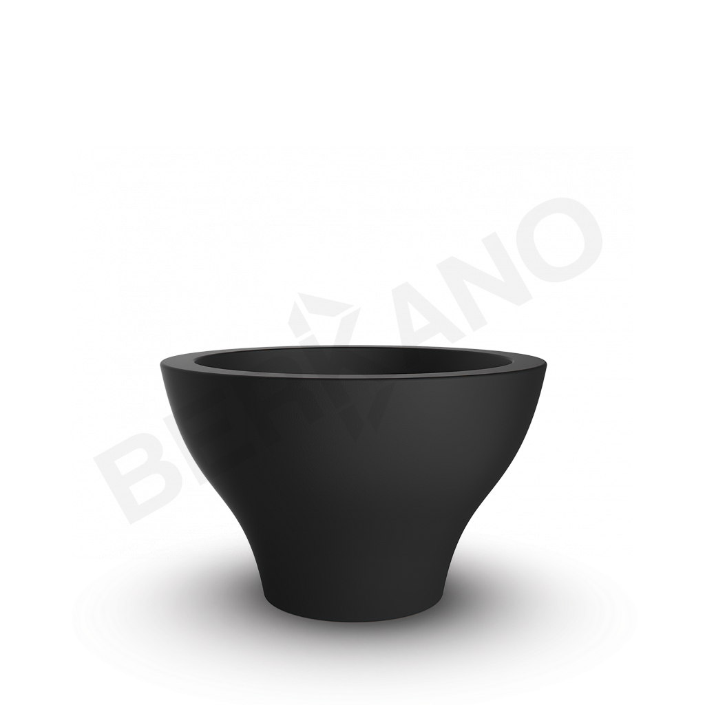 Кашпо Vetro 40 DB черного цвета - фото 1