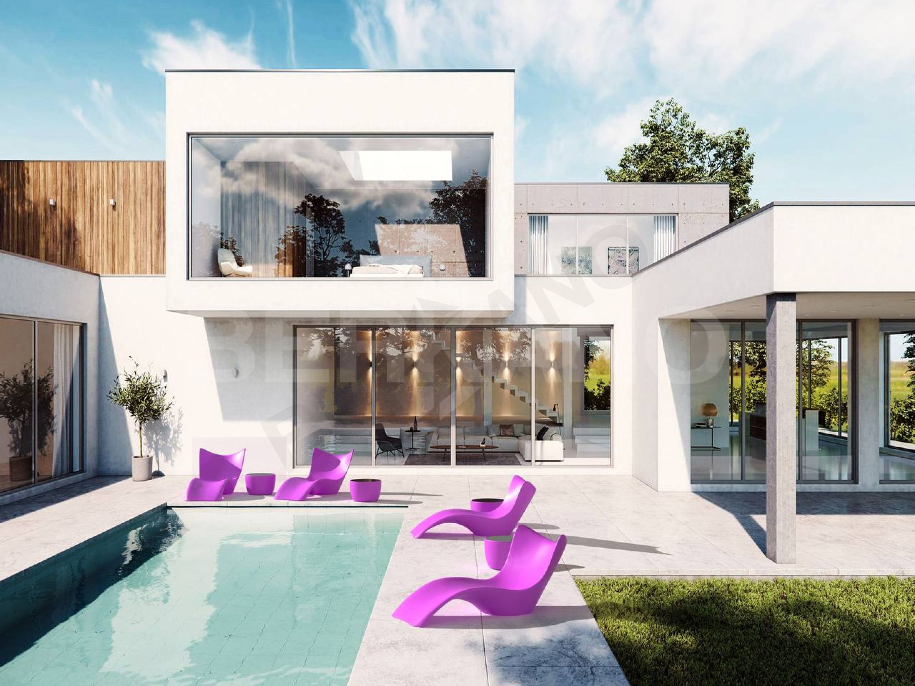 Шезлонг Surf оранжевого цвета - фото 3