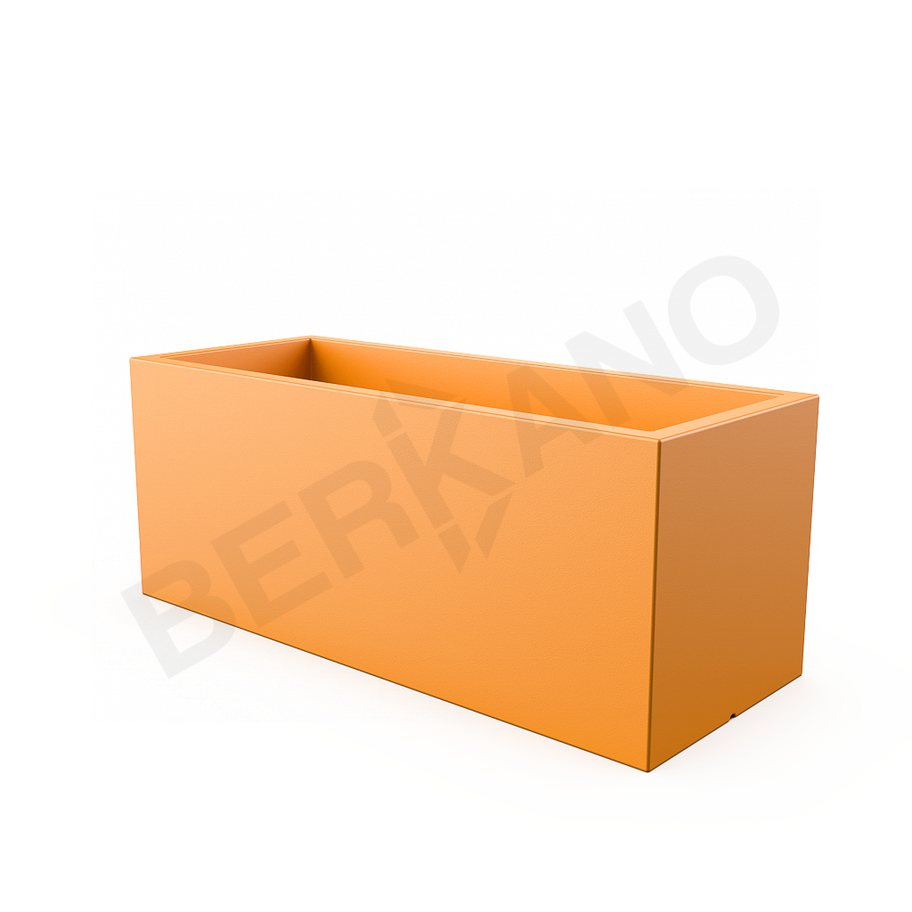 Кашпо Cubric 150*60 DB оранжевого цвета - фото 1