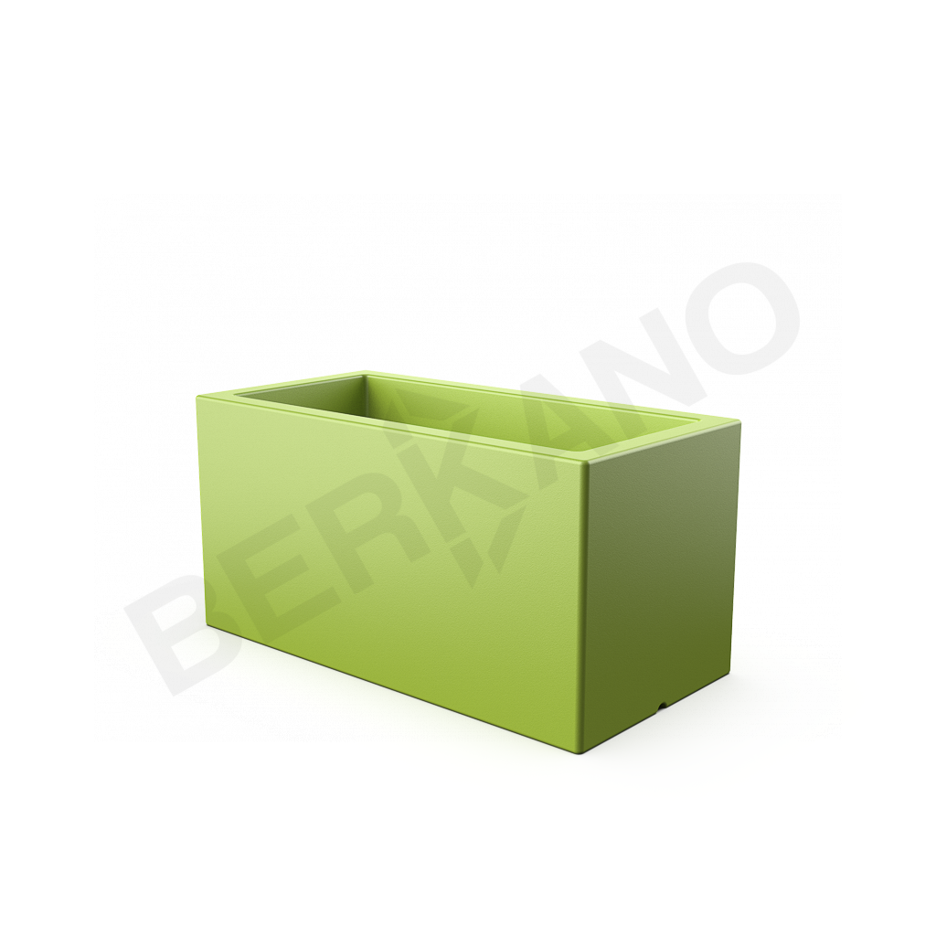 Кашпо Cubric 40*100 зеленого цвета - фото 1