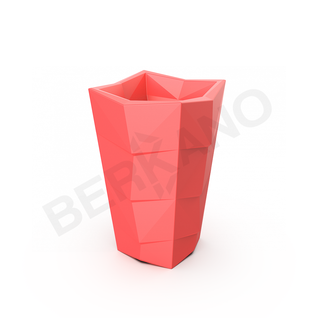 Кашпо Agava 100 красного цвета - фото 1