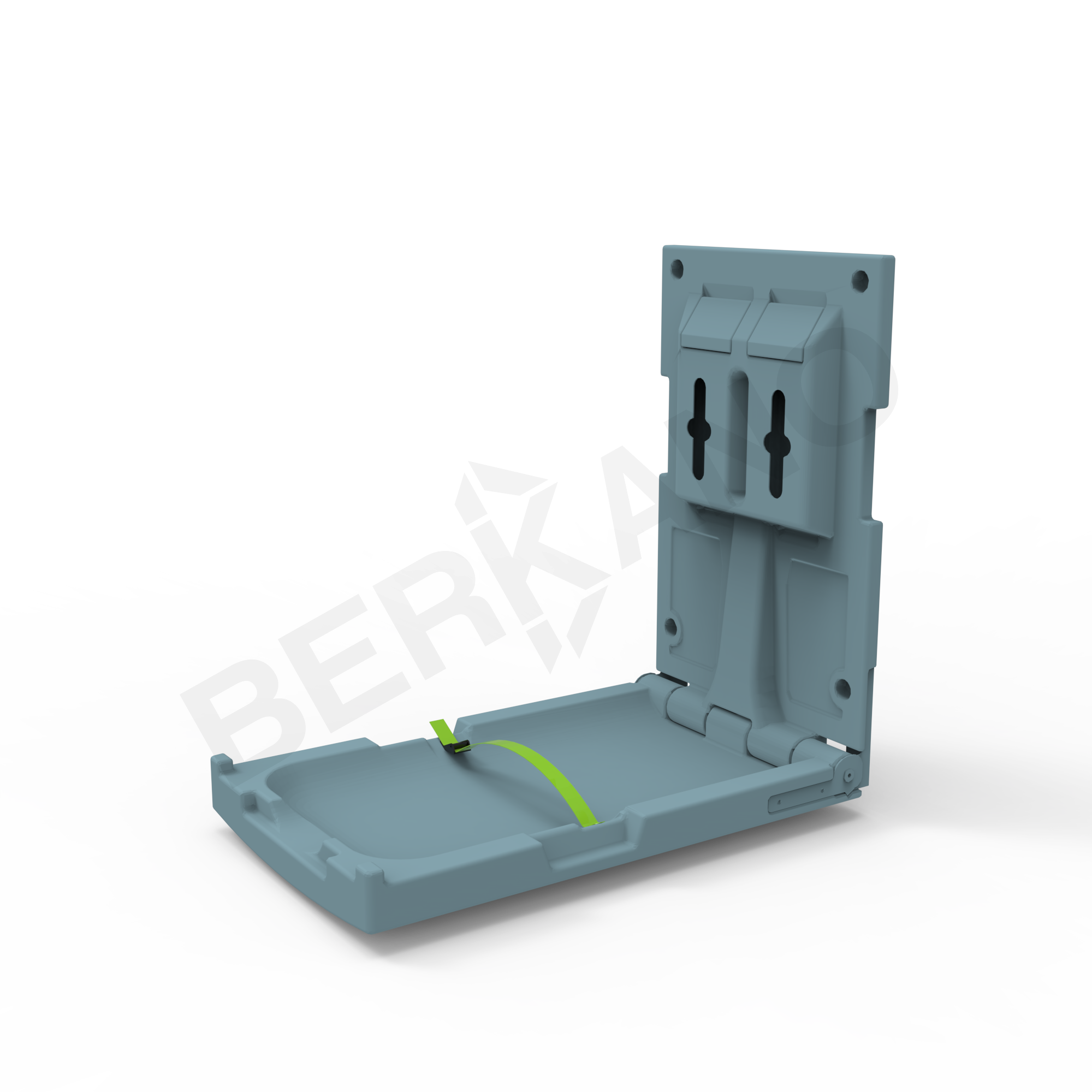 Пеленальный столик вертикальный BERKANO Kids бирюзового цвета - фото 1